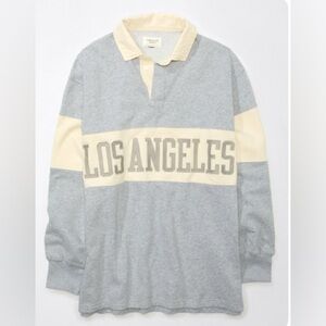 AE Oversized Los Angeles Polo Fleece Sweatshirt